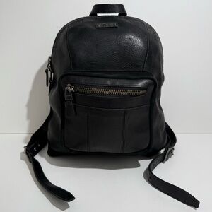 Dr. Martens Black Leather Harness Slouch Bag Backpack
